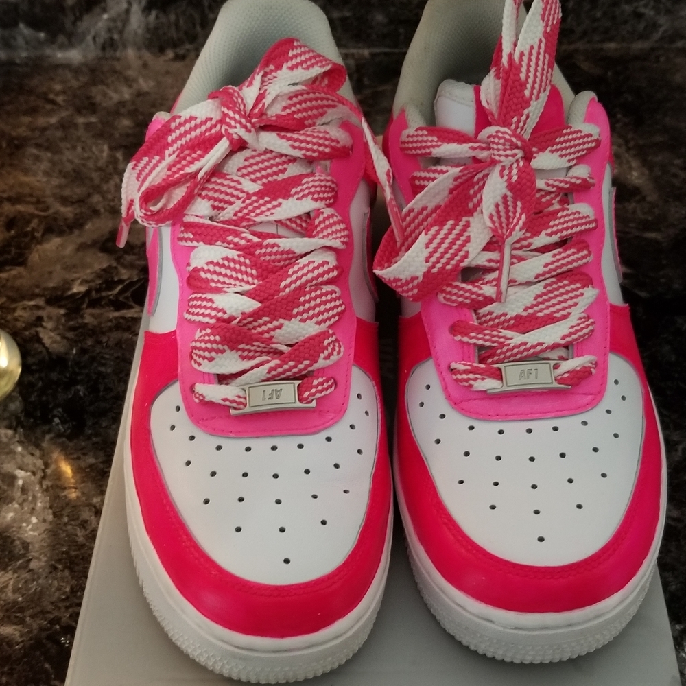 Custom Painted Hot Pink Nike Air Force